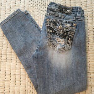Miss Me Standard Easy Crop Womens Jeans Sz 28